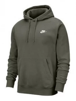 Image of Nike Plus Size Club Overhead Hoodie - Khaki