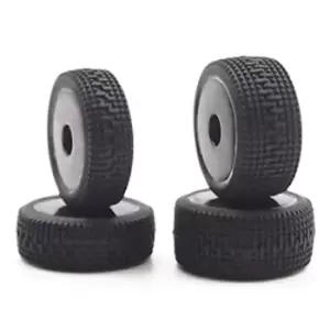 Image of Carisma Gt24R Meeni Pins Rally Wheel/Tyre Set Mounted
