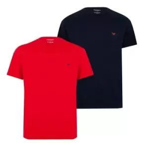 Image of Emporio Armani Mens Knit 2-Pack T - Blue
