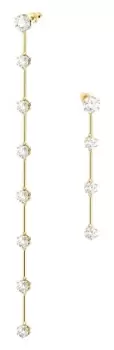 Image of Swarovski 5622721 Constella Drop Earrings Gold-Tone Jewellery