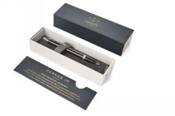Image of Parker IM Retractable Ballpoint Pen with Stainless Steel Nib Black
