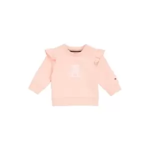Image of Tommy Hilfiger Baby Girl Monogram Sweatshirt - Pink