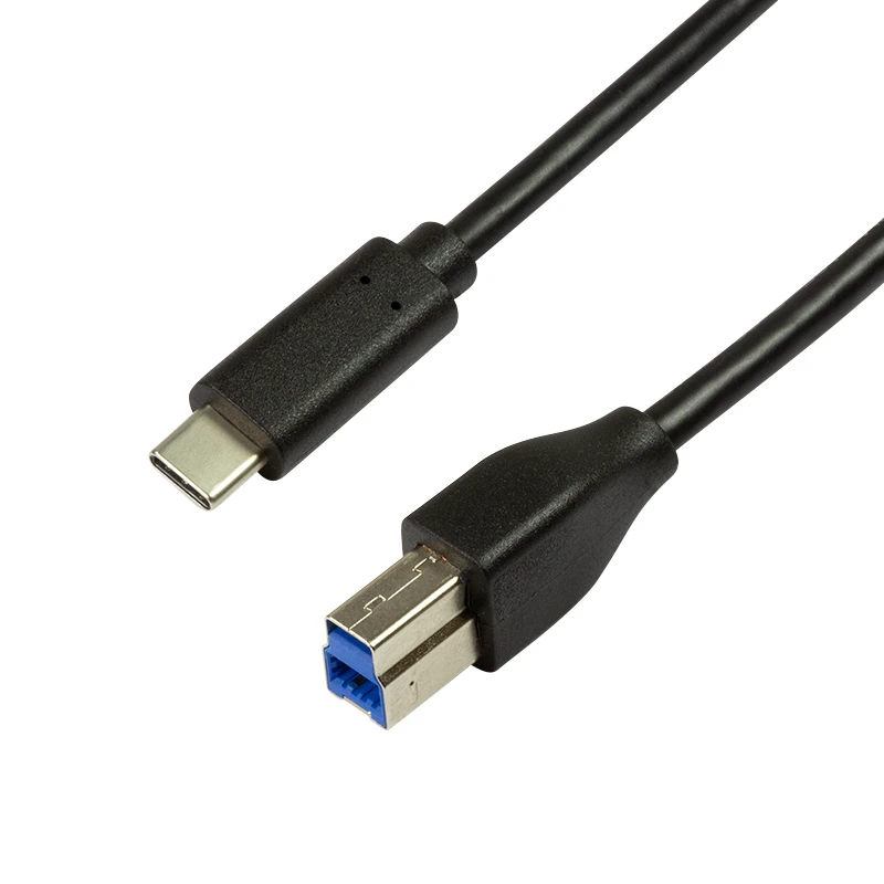 Image of LogiLink CU0163 USB cable USB 3.2 Gen 1 (3.1 Gen 1) 2m USB C USB B Bl