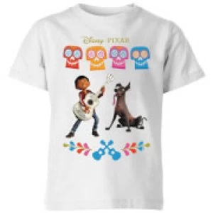Image of Coco Miguel Logo Kids T-Shirt - White - 7-8 Years - White