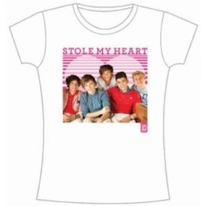 Image of One Direction 1D Stole My Heart Skinny White TS: Large