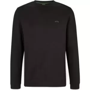 Image of Boss Salbo Curved Sweater Mens - Black