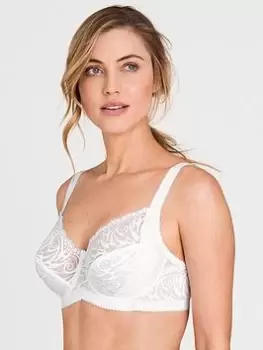 Image of Miss Mary of Sweden Flames Underwired Bra, White, Size 36C, Women