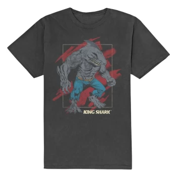 Image of DC Comics - King Shark Unisex Medium T-Shirt - Grey