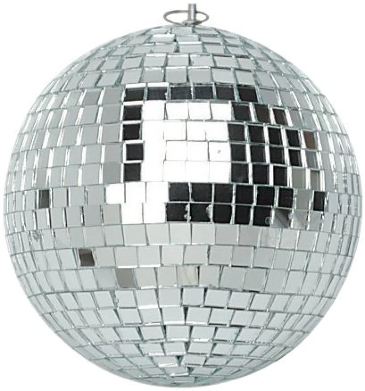 Image of Mirror Ball 15cm 150mm 6" Gold Sparkling Disco Lights Halloween Xmas Party ELV-172722 Mirror Ball