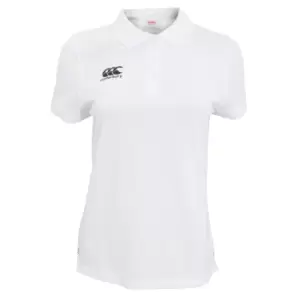 Image of Canterbury Womens/Ladies Waimak Short Sleeve Pique Polo Shirt (8) (White)