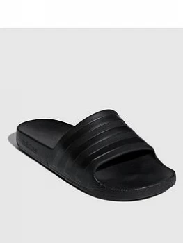 Image of Adidas Adilette Aqua Slides - Black