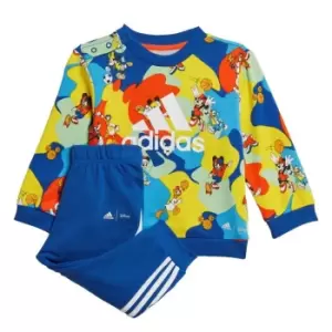 Image of adidas x Disney Mickey Mouse Jogger Set Kids - Royal Blue / Impact Yellow / S