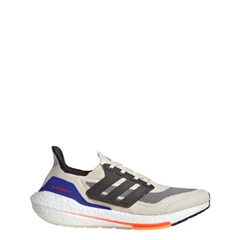 Image of adidas Ultraboost 21 Mens Running Shoes - Wonder White / Carbon / Solar