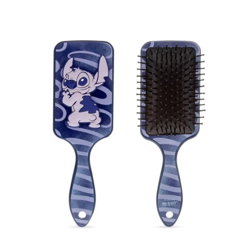 Image of Disney Stitch Stitch Denim Hair Brush Blue unisex one size