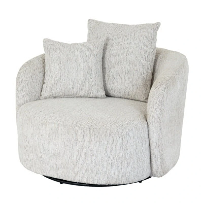 Image of Hill Interiors Sorelle Swivel Armchair With Contemporary Upholstery