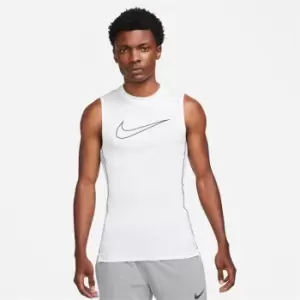 Image of Nike Pro Core Sleeveless Base Layer Mens - White