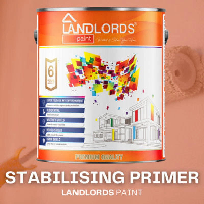 Image of Landlords Paint - Stabilising Primer - Prepares & Stabilises Surfaces Before Painting - Clear - 5L