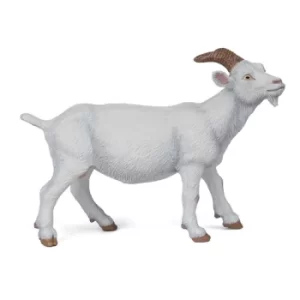 Image of PAPO Farmyard Friends White Nanny Goat Toy Figure, Three Years or Above, White (51144)