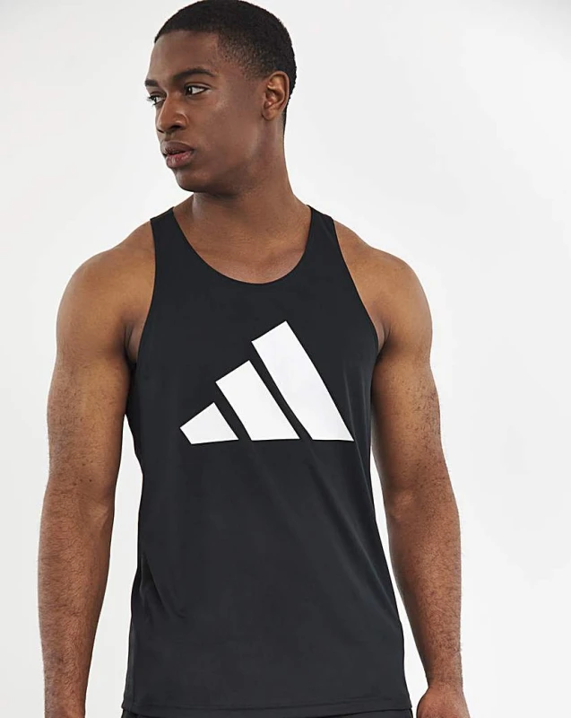 Image of Adidas adidas Run It Tank Black/White Male S34/37 AS89301