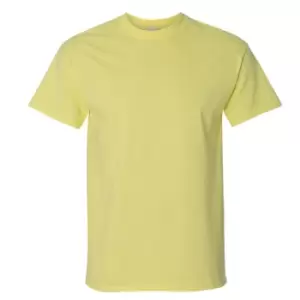Image of Gildan Mens Ultra Cotton Short Sleeve T-Shirt (M) (Cornsilk)