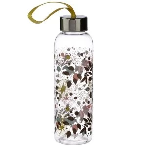 Image of Wisewood Botanical 500ml Reusable Plastic Water Bottle with Metallic Lid