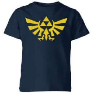 Image of Nintendo The Legend Of Zelda Hyrule Kid's T-Shirt - Navy - 9-10 Years