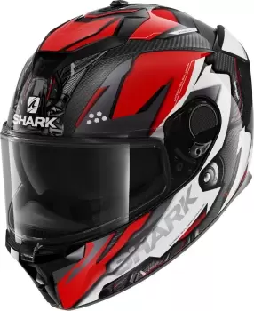 Image of Shark Spartan GT Carbon Urikan Helmet, white-red, Size S, white-red, Size S