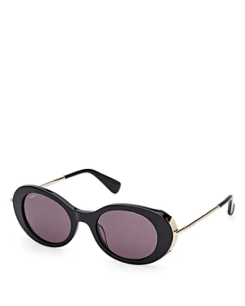 Image of Max Mara Round Acetate Sunglasses, 51mm