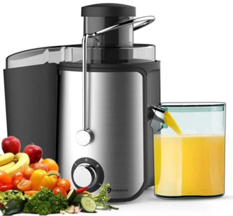 Image of PureMate Naturopure 600W Juicer For Fruits And Vegetables And Bpa Free