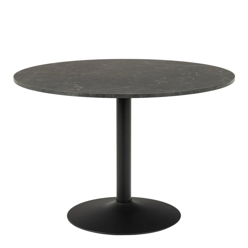 Image of Furniture To Go Ibiza Round Dining Table in Black Unisex