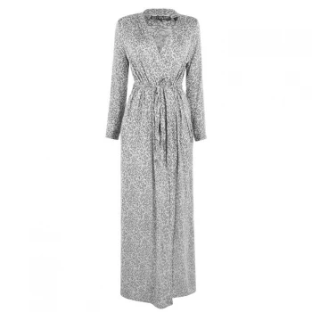 Image of Biba Leopard Robe - Grey Marl