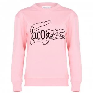 Image of Lacoste Inside Croc Sweatshirt - Bagat Pink J89