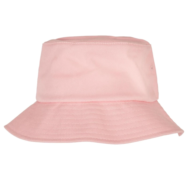 Image of Flexfit by Yupoong Mens Cotton Twill Bucket Hat in Light Pink Light Pink Male One Size