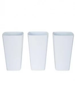 Image of Wham Set Of 3 White 16Cm Tall Studio Planter Covers