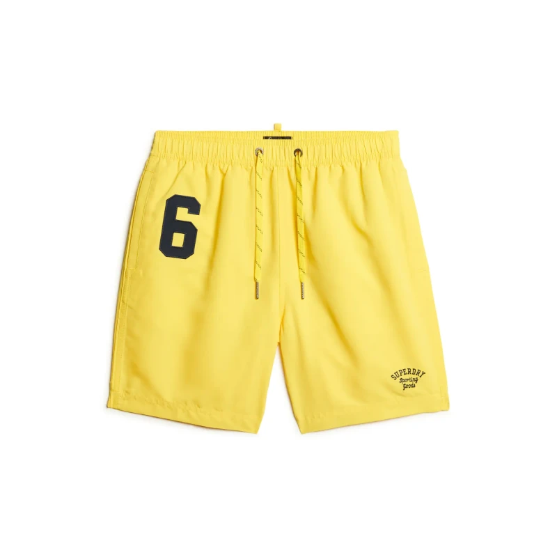 Image of Superdry Polo shirt swim shorts Superdry Jaune Male S