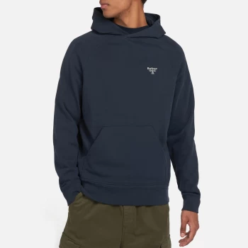 Image of Barbour Beacon Mens Pop Over Hoodie - Navy - S