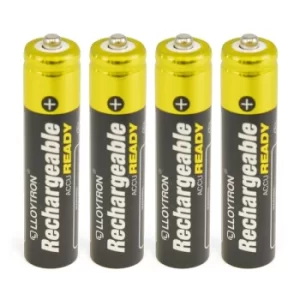 Image of Lloytron 4pk NIMH AccuReady Battery AAA 550mAh Ready to Use