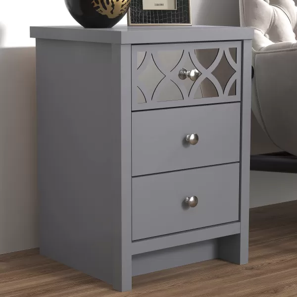 Image of Arianna 3 Drawer Bedside Table