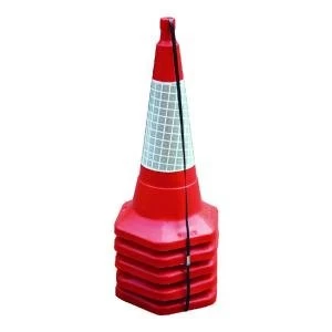 Image of Red Standard One Piece Cone 750mm Pack of 5 JAA060-220-615