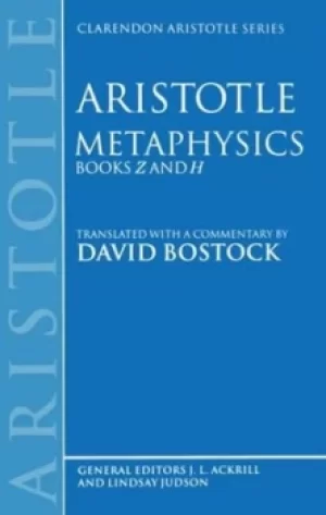 Image of Metaphysics Books Z and H by Aristotle