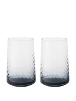 Image of Denby Modern Deco Set Of 2 Large Tumblers