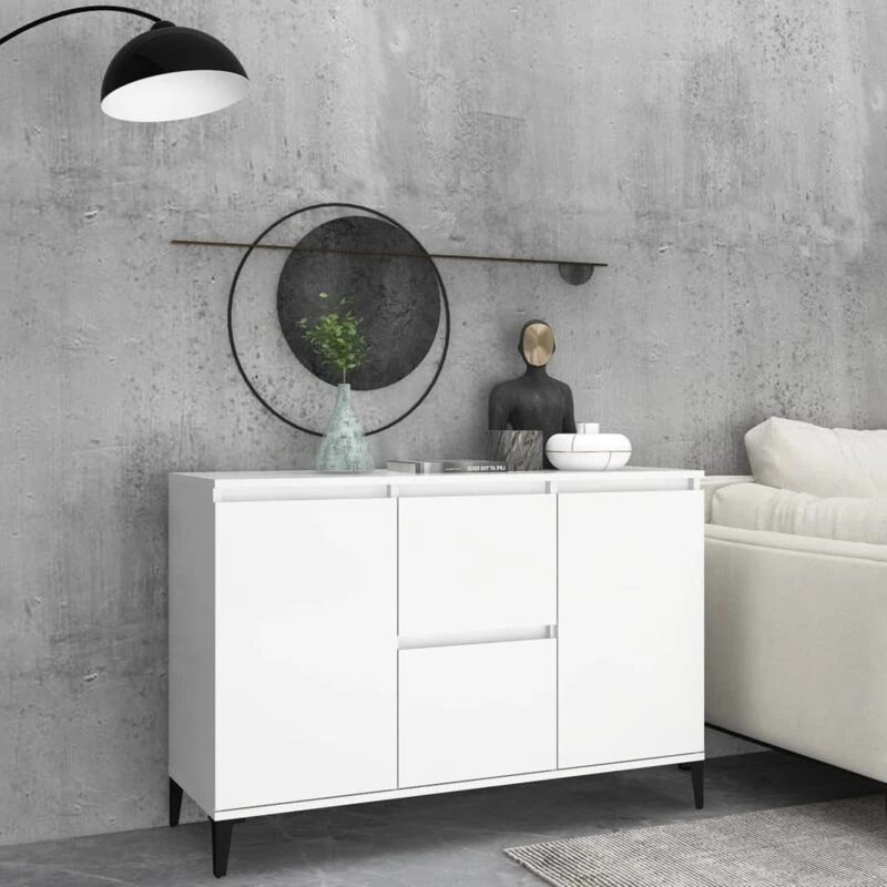 Image of VIDAXL Sideboard White 104x35x70cm Engineered Wood Vidaxl 8720286359211