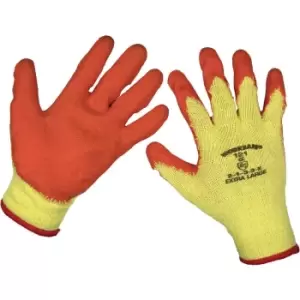 Image of 120 PAIRS Knitted Work Gloves with Latex Palm - XL - Improved Grip - Breathable