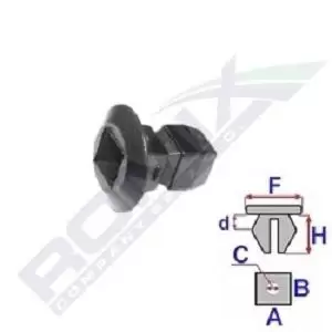 Image of ROMIX Clip C60672 VW,AUDI,SKODA,Golf IV Schragheck (1J1),Golf V Schragheck (1K1),POLO (9N_),TOURAN (1T1, 1T2),Passat Variant (3C5),GOLF VI (5K1)