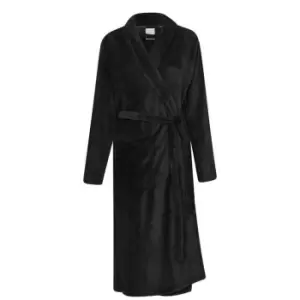 Image of Calvin Klein Fluffy Robe - Black
