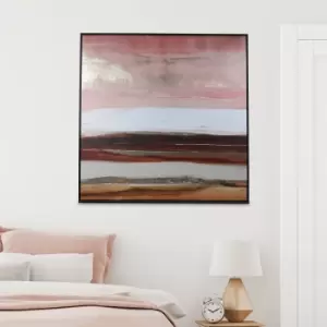 Image of The Art Group Premium Edit Solace in Gold no.2 Framed Canvas Pink/Brown