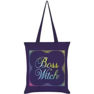 Image of Grindstore Boss Witch Tote Bag (One Size) (Purple) - Purple