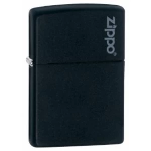 Image of Zippo Logo Black Matte Lighter