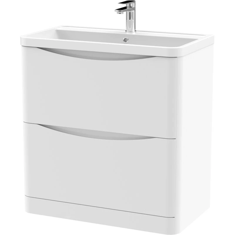 Image of Nuie 800 F/s 2-Drawer Unit & Polymarble Basin