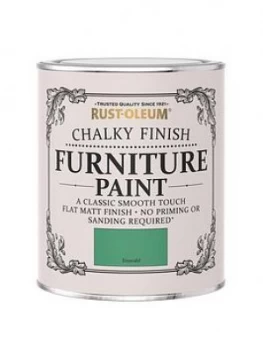 Image of Rust-Oleum Rust-Oleum Chalky Furniture Paint Emerald 750Ml